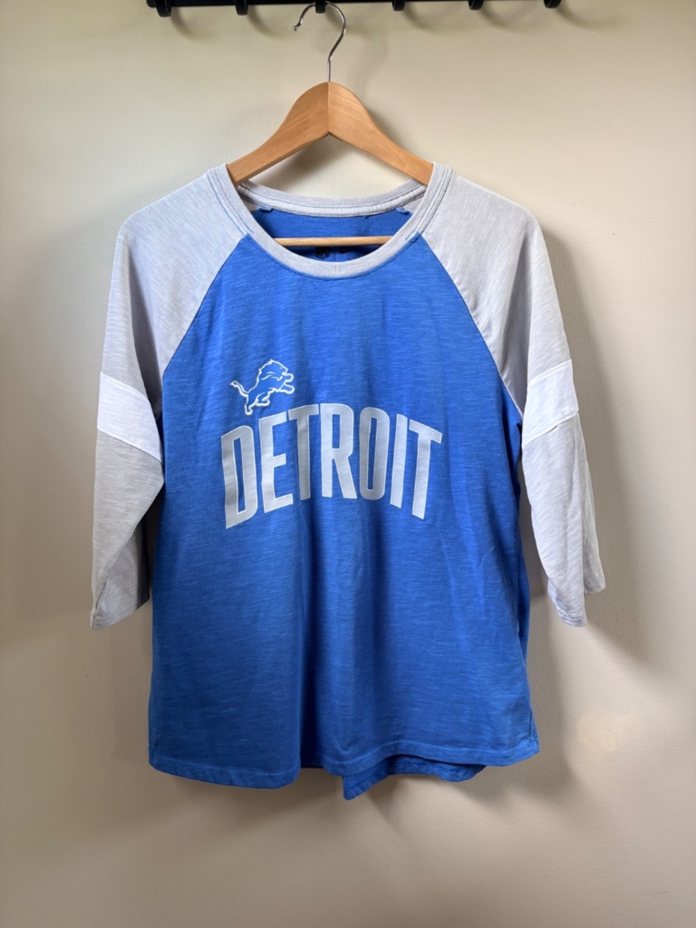 Detroit Lions NFL Womens Nike 3/4 Sleeve Shirt - Picture 2 of 7